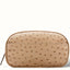 Ostrich Leather Toiletry Bag