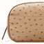 Ostrich Leather Toiletry Bag