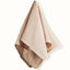 Serviettes with macrame trim